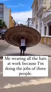 Team wearing multiple hats