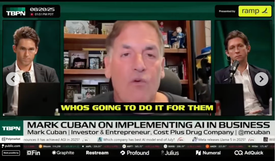 Mark Cuban on AI implementation
