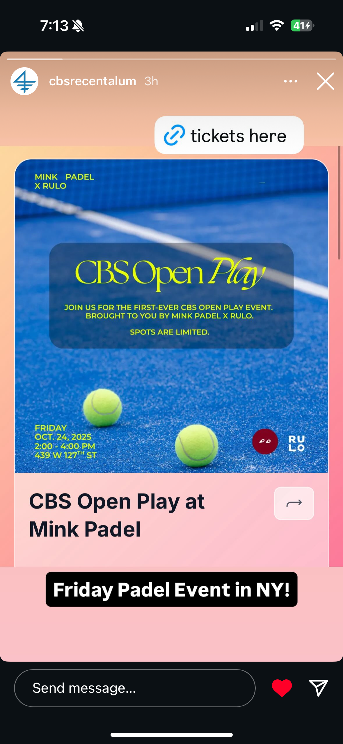 CBS Open Play IG Post