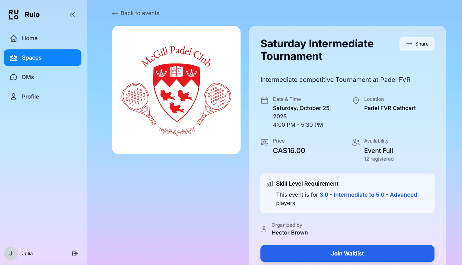 McGill University Padel Club